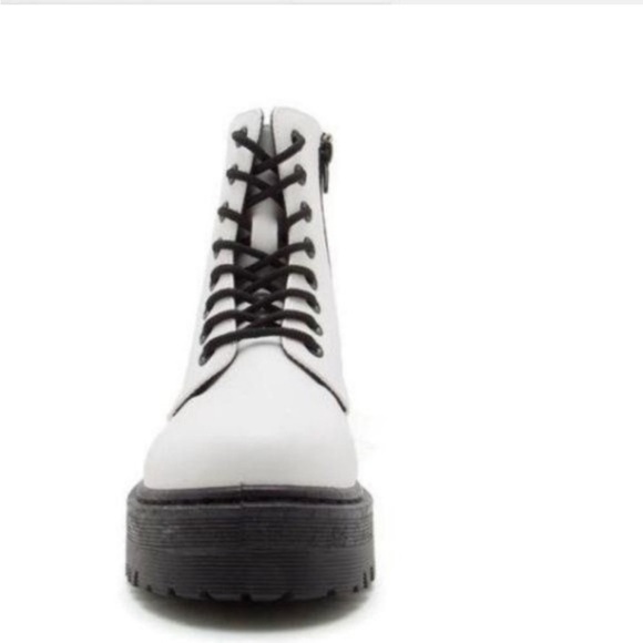 White Platform Combat Boot - Picture 5 of 5